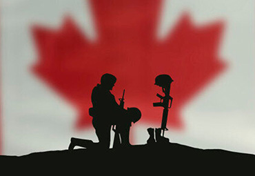 soldier with flag 370x255